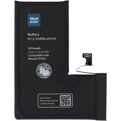 Baterie Blue Star HQ pro iPhone 15 Pro 3274 mAh Baterie Blue Star HQ pro iPhone 15 Pro 3274 mAh