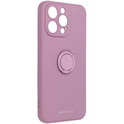 ROAR Amber Case kryt s prstencem pro iPhone 15 Pro Max fialový ROAR Amber Case kryt s prstencem pro iPhone 15 Pro Max fialový