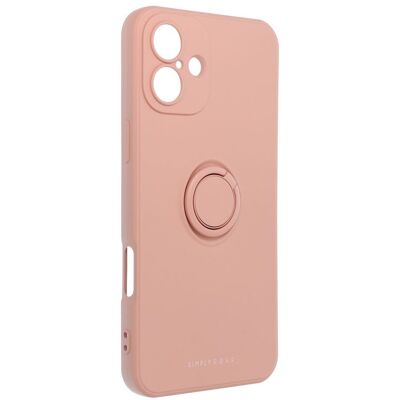 ROAR Amber Case zadní kryt s držákem na prst pro iPhone 16 Plus růžový ROAR Amber Case zadní kryt s držákem na prst pro iPhone 16 Plus růžový