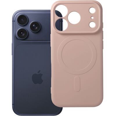 TopQ Silikonový kryt Silicone Mag Cover s ochranou fotoaparátu a podporou MagSafe pro iPhone 18 Pro / 17 Pro růžový TopQ Silikonový kryt Silicone Mag Cover s ochranou fotoaparátu a podporou MagSafe pro iPhone 18 Pro / 17 Pro růžový