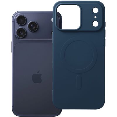 TopQ Silikonový kryt Silicone Mag Cover s podporou MagSafe pro iPhone 18 Pro Max / 17 Pro Max tmavě modrý TopQ Silikonový kryt Silicone Mag Cover s podporou MagSafe pro iPhone 18 Pro Max / 17 Pro Max tmavě modrý