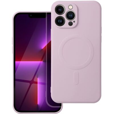 TopQ Silikonový kryt Silicone Mag Cover pro iPhone 13 Pro Max s MagSafe a ochranou fotoaparátu růžový TopQ Silikonový kryt Silicone Mag Cover pro iPhone 13 Pro Max s MagSafe a ochranou fotoaparátu růžový