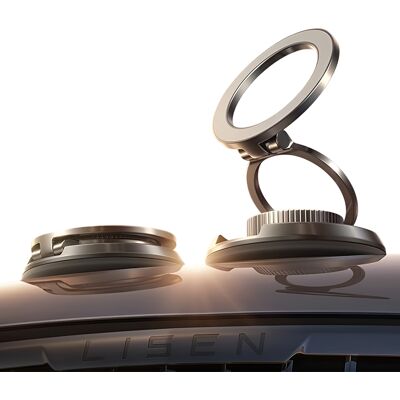 Lisen - Car Holder A611 (YL0226020002) - Magnetic Grip, for Dashboard, Foldable, 360° Adjustable - Black Lisen - Car Holder A611 (YL0226020002) - Magnetic Grip, for Dashboard, Foldable, 360° Adjustable - Black
