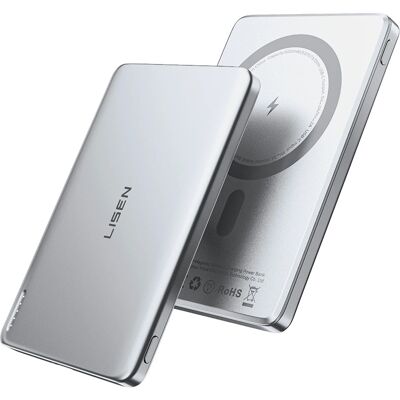 Magnetická powerbanka Lisen L601 Pro YL0325090011 5000mAh 15W šedá Magnetická powerbanka Lisen L601 Pro YL0325090011 5000mAh 15W šedá