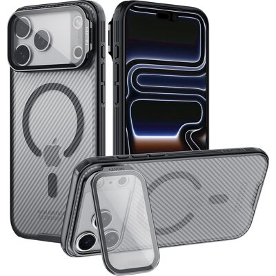 Nillkin CamShield Prop Magnetic kryt pro iPhone 18 Pro / iPhone 17 Pro průsvitný černý Nillkin CamShield Prop Magnetic kryt pro iPhone 18 Pro / iPhone 17 Pro průsvitný černý