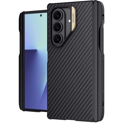 Nillkin Synthetic Fiber Pro Magnetic kryt pro Samsung Galaxy Z Fold7 s držákem na S Pen zlatý Nillkin Synthetic Fiber Pro Magnetic kryt pro Samsung Galaxy Z Fold7 s držákem na S Pen zlatý