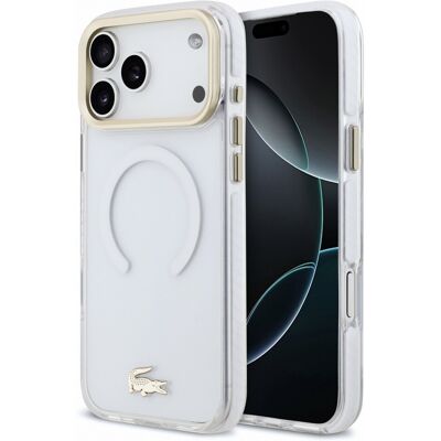 Lacoste IML Shockproof Petit Pique Gold Logo MagSafe Zadní Kryt pro iPhone 18 Pro Max Transparent Lacoste IML Shockproof Petit Pique Gold Logo MagSafe Zadní Kryt pro iPhone 18 Pro Max Transparent