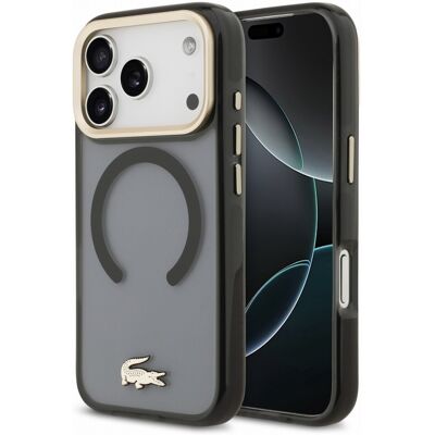 Lacoste IML Shockproof Petit Pique Gold Logo MagSafe Zadní Kryt pro iPhone 18 Pro Black Lacoste IML Shockproof Petit Pique Gold Logo MagSafe Zadní Kryt pro iPhone 18 Pro Black