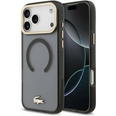 Lacoste IML Shockproof Petit Pique Gold Logo MagSafe Zadní Kryt pro iPhone 18 Pro Max Black Lacoste IML Shockproof Petit Pique Gold Logo MagSafe Zadní Kryt pro iPhone 18 Pro Max Black