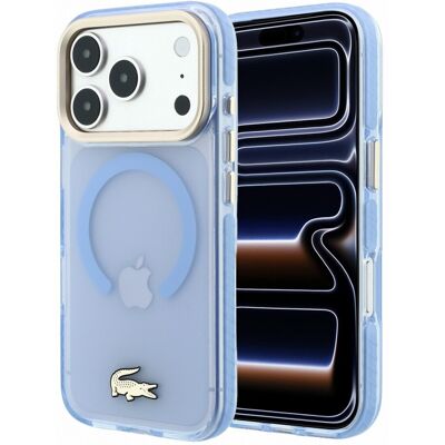 Lacoste IML Shockproof Petit Pique Gold Logo MagSafe Zadní Kryt pro iPhone 18 Pro Max Blue Lacoste IML Shockproof Petit Pique Gold Logo MagSafe Zadní Kryt pro iPhone 18 Pro Max Blue