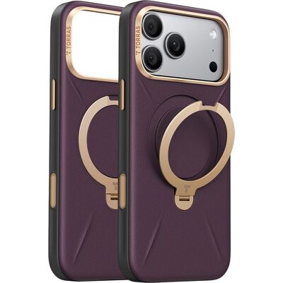 Torras QPRO Leather kryt pro iPhone 18 Pro Max / iPhone 17 Pro Max fialový Torras QPRO Leather kryt pro iPhone 18 Pro Max / iPhone 17 Pro Max fialový