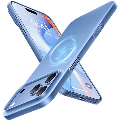 Torras OriginFit-Mag kryt pro iPhone 18 Pro Max / iPhone 17 Pro Max světle modrý Torras OriginFit-Mag kryt pro iPhone 18 Pro Max / iPhone 17 Pro Max světle modrý