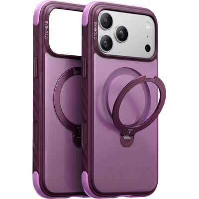 Torras Ostand Q3 Rugged kryt na iPhone 18 Pro Max / iPhone 17 Pro Max švestkově fialový Torras Ostand Q3 Rugged kryt na iPhone 18 Pro Max / iPhone 17 Pro Max švestkově fialový