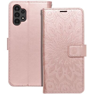 TopQ Pouzdro Mezzo Book mandala pro Samsung Galaxy A13 4G růžově zlaté TopQ Pouzdro Mezzo Book mandala pro Samsung Galaxy A13 4G růžově zlaté
