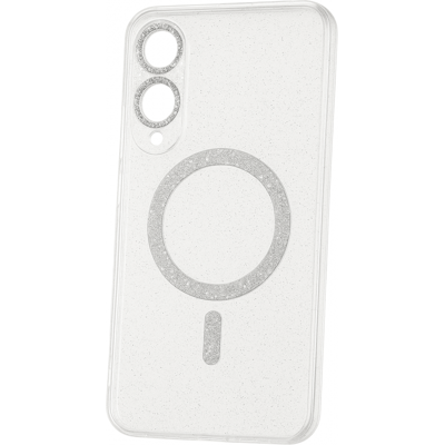 TopQ Zadní kryt Glitter Magsafe pro Samsung Galaxy S25 Edge transparent TopQ Zadní kryt Glitter Magsafe pro Samsung Galaxy S25 Edge transparent