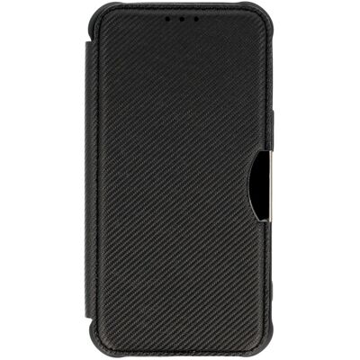 TopQ Knížkové pouzdro Razor Carbon pro Xiaomi Redmi 14C černé TopQ Knížkové pouzdro Razor Carbon pro Xiaomi Redmi 14C černé