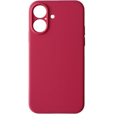 TopQ Zadní kryt Silicone Lite na iPhone 16 vínový TopQ Zadní kryt Silicone Lite na iPhone 16 vínový