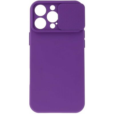 TopQ Zadní kryt Camshield Soft na iPhone 16 Pro Max fialový TopQ Zadní kryt Camshield Soft na iPhone 16 Pro Max fialový