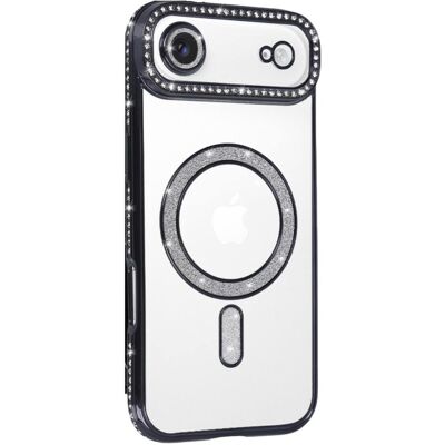 TopQ Zadní kryt Bling Magsafe pro iPhone Air black TopQ Zadní kryt Bling Magsafe pro iPhone Air black