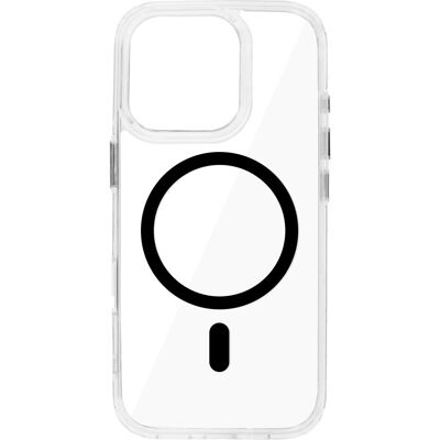TopQ Zadní kryt Glossy Magsafe Clear do iPhone 16 Pro black TopQ Zadní kryt Glossy Magsafe Clear do iPhone 16 Pro black