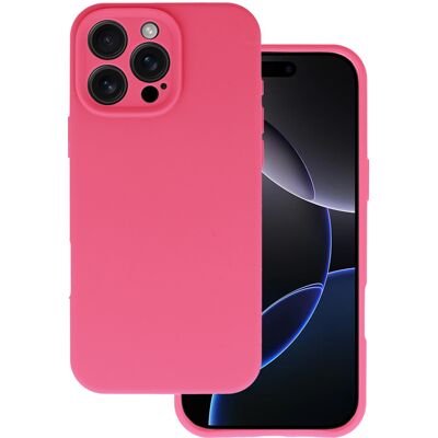 TopQ Zadní kryt Silicone Lite pro iPhone 16 Pro fuchsiový TopQ Zadní kryt Silicone Lite pro iPhone 16 Pro fuchsiový