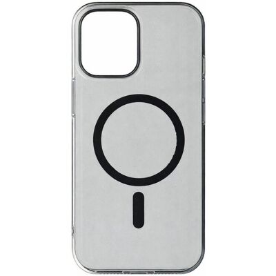 TopQ Zadní kryt Transparent Slim Magsafe pro iPhone 17 černý TopQ Zadní kryt Transparent Slim Magsafe pro iPhone 17 černý