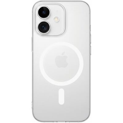 TopQ Zadní kryt Transparent Slim Magsafe pro iPhone 16 bílý TopQ Zadní kryt Transparent Slim Magsafe pro iPhone 16 bílý