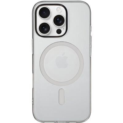 TopQ Zadní kryt Transparent Slim Magsafe pro iPhone 16 Pro Max grey TopQ Zadní kryt Transparent Slim Magsafe pro iPhone 16 Pro Max grey