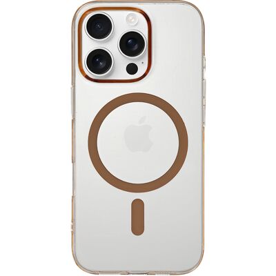 TopQ Zadní kryt Transparent Slim Magsafe pro iPhone 16 Pro Max desert TopQ Zadní kryt Transparent Slim Magsafe pro iPhone 16 Pro Max desert