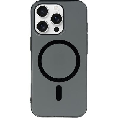 TopQ Zadní kryt Transparent Slim Magsafe pro iPhone 15 Pro černý TopQ Zadní kryt Transparent Slim Magsafe pro iPhone 15 Pro černý