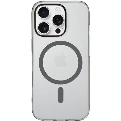 TopQ Zadní kryt Transparent Slim Magsafe pro iPhone 15 Pro graphite TopQ Zadní kryt Transparent Slim Magsafe pro iPhone 15 Pro graphite