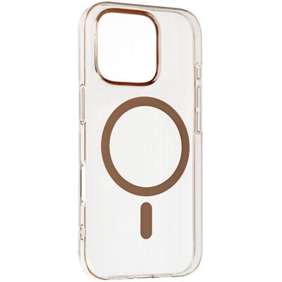 TopQ Zadní kryt Transparent Slim Magsafe pro iPhone 14 desert TopQ Zadní kryt Transparent Slim Magsafe pro iPhone 14 desert