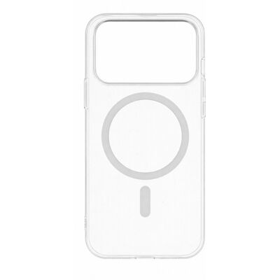 TopQ Zadní kryt Transparent Slim Magsafe pro iPhone 17 Pro Max bílý TopQ Zadní kryt Transparent Slim Magsafe pro iPhone 17 Pro Max bílý