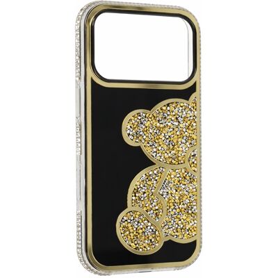 TopQ Zadní kryt Teddy Bear pro iPhone 17 Pro Max zlatý TopQ Zadní kryt Teddy Bear pro iPhone 17 Pro Max zlatý
