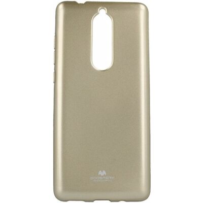 Zadní silikonový kryt Mercury Jelly Case na mobil Nokia 5.1 zlatý Zadní silikonový kryt Mercury Jelly Case na mobil Nokia 5.1 zlatý