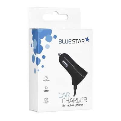 BlueStar Nabíječka do auta Blue Star Micro USB 3A včetně datového kabelu černá BlueStar Nabíječka do auta Blue Star Micro USB 3A včetně datového kabelu černá