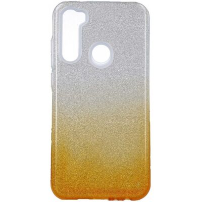 Zadní pevný kryt Forcell na mobil Xiaomi Redmi Note 8 glitter stříbrno-oranžový Zadní pevný kryt Forcell na mobil Xiaomi Redmi Note 8 glitter stříbrno-oranžový