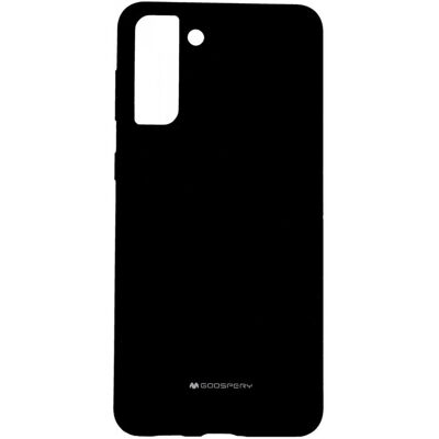 Zadní silikonový kryt Mercury Silicone na mobil Samsung S21 Plus černý Zadní silikonový kryt Mercury Silicone na mobil Samsung S21 Plus černý