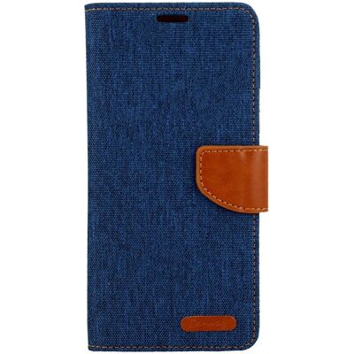 Knížkové pouzdro Canvas na mobil Xiaomi Redmi 13C modré tmavé Knížkové pouzdro Canvas na mobil Xiaomi Redmi 13C modré tmavé