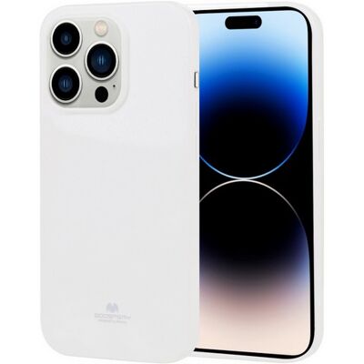 Zadní kryt Mercury Jelly Case na mobil iPhone 14 Pro Max bílý Zadní kryt Mercury Jelly Case na mobil iPhone 14 Pro Max bílý