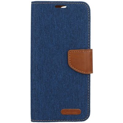 Knížkové pouzdro Canvas na mobil Xiaomi Redmi Note 13 Pro+ 5G modré tmavé Knížkové pouzdro Canvas na mobil Xiaomi Redmi Note 13 Pro+ 5G modré tmavé