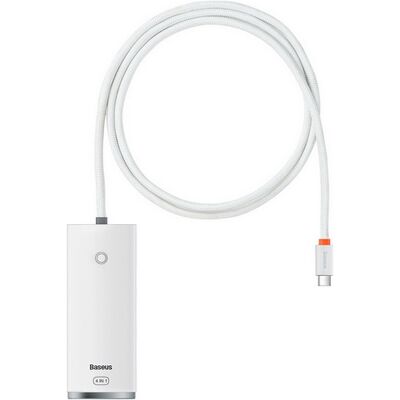 Adaptér Baseus HUB USB-C (Type-C) - 4x USB-A bílý Adaptér Baseus HUB USB-C (Type-C) - 4x USB-A bílý
