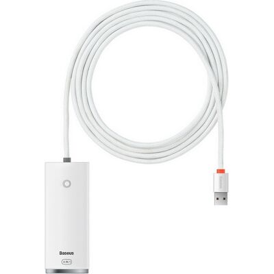 Adaptér Baseus HUB USB-A - 4x USB-A bílý Adaptér Baseus HUB USB-A - 4x USB-A bílý