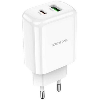 Rychlonabíječka Borofone BN4 20W bez kabelu bílá Rychlonabíječka Borofone BN4 20W bez kabelu bílá