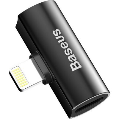 Adaptér Baseus L46 Lightning - 2× Lightning černý Adaptér Baseus L46 Lightning - 2× Lightning černý