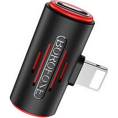 Adaptér Borofone BV6 Lightning - 2× Lightning černý Adaptér Borofone BV6 Lightning - 2× Lightning černý