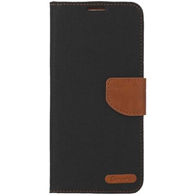Knížkové pouzdro Canvas na mobil Xiaomi Redmi 12 černé Knížkové pouzdro Canvas na mobil Xiaomi Redmi 12 černé