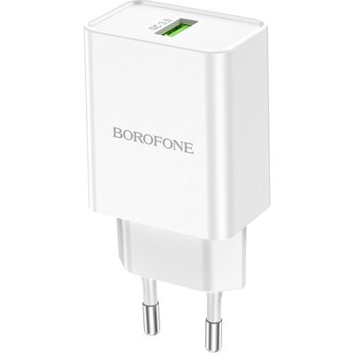 Rychlonabíječka Borofone BN5 18W bez kabelu bílá Rychlonabíječka Borofone BN5 18W bez kabelu bílá