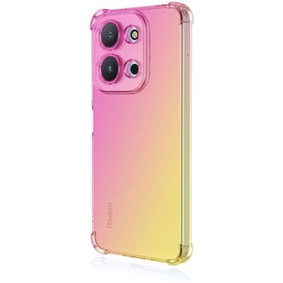 Zadní kryt TopQ na mobil Xiaomi Redmi 15C Shock duhový růžovo-žlutý Zadní kryt TopQ na mobil Xiaomi Redmi 15C Shock duhový růžovo-žlutý