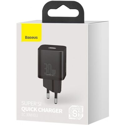 Rychlonabíječka Baseus Super Si 30W bez kabelu černá (CCSUP-J01) Rychlonabíječka Baseus Super Si 30W bez kabelu černá (CCSUP-J01)